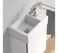 Lavandino Duravit Vero Air 1 foro a destra 380x140mm Bianco