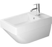 Duravit Vero Bidet mural Vero Air 37x57cm, avec trop-plein, avec banc de robinetterie, 1 trou de robinet, y compris Durafix, 2274150000, 2274150000, Colorazione: Bianco