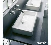 Lavabo Duravit montato in alto Vero 60cm, bianco, senza troppopieno, Colorazione: Bianco con Wondergliss - 04556000001