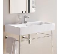 Duravit Vero - Lavabo 800x470 mm, con 1 foro per miscelatore, con WonderGliss, bianco alpino 04548000001