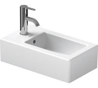 Duravit Vero lave-mains 25 cm, avec trop-plein, avec banc à trou pour robinet, 1 trou pour robinet, blanc, 07022500001, 07022500001, Colorazione: Bianco con Wondergliss