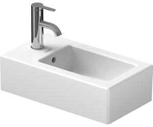 Duravit Vero lave-mains 25 cm, avec trop-plein, avec banc à trou pour robinet, 1 trou pour robinet, blanc, 07022500001, 07022500001, Colorazione: Bianco con Wondergliss