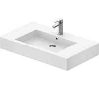 Lavabo per mobili Duravit Vero 85cm, con troppopieno, con foro per rubinetto da banco, 1 foro per rubinetto, colorazione: Bianco
