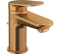 Duravit Wave Mitigeur monocommandé pour lavabo, saillie 95 mm, avec garniture découlement, WA1010001004, WA1010001004, Colorazione: bronzo spazzolato
