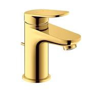 Duravit Wave Mitigeur monocommandé pour lavabo, saillie 95 mm, avec garniture découlement, WA1010001034, WA1010001034, Colorazione: Oro lucido