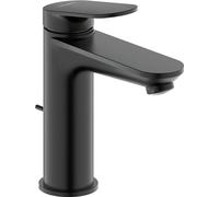 Duravit Wave Mitigeur monocommandé pour lavabo, saillie 122 mm, avec garniture découlement, WA1020001046, WA1020001046, Colorazione: Nero opaco