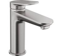 Duravit Wave Mitigeur monocommandé pour lavabo, saillie 122 mm, sans garniture découlement, WA1020002070, WA1020002070, Colorazione: acciaio inossidabile spazzolato