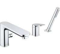 Duravit Rubinetto vasca Wave WA5260000010 – 3 fori, sporgenza 200 mm – Cromo lucido