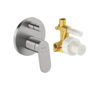 Duravit Wave miscelatore monocomando, per vasca e doccia, WA4210008070, Wave acciaio inox spazzolato [Rubinetteria Bagno > Rubinetteria Doccia]