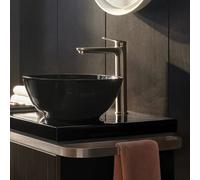 Duravit Wave Mitigeur monocommandé pour lavabo, saillie 176 mm, sans garniture découlement, WA1040002070, WA1040002070, Colorazione: acciaio inossidabile spazzolato