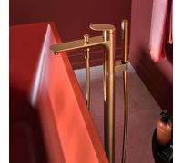 Duravit Wave rubinetto vasca, installazione a pavimento, miscelatore monocomando, WA5250000004, Wave bronzo spazzolato [Rubinetteria Bagno > Rubinetteria Vasca]