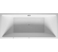 Duravit Whirlpool Vero Air 1800x800mm angle gauche avec deux pentes arrière, revêtement acrylique sans joint, cadre, garniture de vidage et de trop-plein, Airsystem, 760415000AS0000, 760415000AS0000