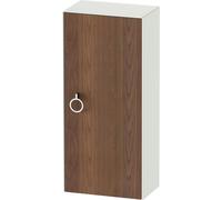 Duravit White Tulip armoire mi-hauteur, largeur 400 x profondeur 240mm, 1 arrêt de porte à droite avec poignée, WT1323R7736, WT1323R7736, Colorazione: Corpo: Bianco seta opaco, Fronte: Noce americano 