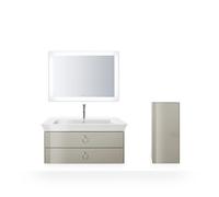 Duravit White Tulip armoire mi-hauteur, largeur 400 x profondeur 240mm, 1 arrêt de porte à gauche avec poignée, WT1323LH3H3, WT1323LH3H3, Colorazione: Taupe lucido