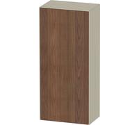 Duravit White Tulip armoire mi-hauteur, largeur 400 x profondeur 240mm, 1 arrêt de porte ouverture basculante à gauche, WT1322L77H3, WT1322L77H3, Colorazione: Corpo: Taupe high gloss, frontale: noce a