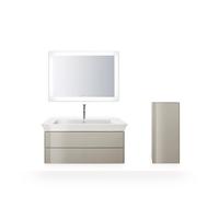 Duravit White Tulip armoire mi-hauteur, largeur 400 x profondeur 240mm, 1 arrêt de porte ouverture basculante à droite, WT1322RH3H3, WT1322RH3H3, Colorazione: Taupe lucido
