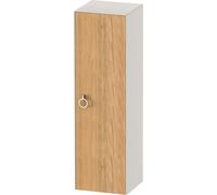 Duravit White Tulip armoire mi-hauteur, largeur 400 x profondeur 360mm, 1 arrêt de porte à droite avec poignée, WT1333RH539, WT1333RH539, Colorazione: Corpo: bianco nordico satinato, frontale: rovere