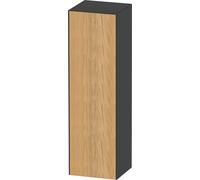 Duravit White Tulip armoire mi-hauteur, largeur 400 x profondeur 360mm, 1 arrêt de porte ouverture basculante à droite, WT1332RH558, WT1332RH558, Colorazione: Corpo: grafite satinata, frontale: rovere