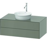 Duravit White Tulip, meuble sous-lavabo mural, largeur 1000 x profondeur 550mm, avec 2 tiroirs, avec technologie Tip-on, WT498609292, WT498609292, Colorazione: Grigio pietra Vernice opaca Seta opaco