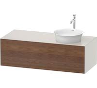 Duravit White Tulip, meuble sous-lavabo mural, largeur 1300 x profondeur 550mm, avec 1x tiroir, avec technologie tip-on, WT4977R7739, WT4977R7739, Colorazione: Corpo: bianco nordico satinato, frontale
