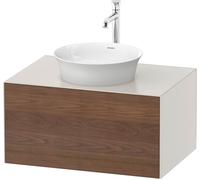 Duravit White Tulip, meuble sous-lavabo mural, largeur 800 x profondeur 550mm, avec 1x tiroir, avec technologie tip-on, WT497507739, WT497507739, Colorazione: Corpo: bianco nordico satinato, frontale: