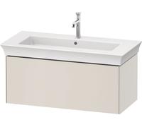 Duravit White Tulip, meuble sous-lavabo mural, largeur 984 x profondeur 458mm, avec 1x tiroir, avec technologie tip-on, WT424203939, WT424203939, Colorazione: Nordic White laccato opaco seta bianco no