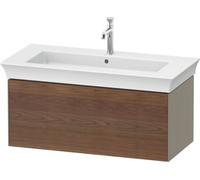 Duravit White Tulip, meuble sous-lavabo mural, largeur 984 x profondeur 458mm, avec 1x tiroir, avec technologie tip-on, WT4242077H2, WT4242077H2, Colorazione: Corpo: grigio pietra lucido, frontale: no
