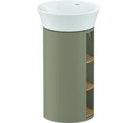 Duravit White Tulip, meuble sous-lavabo sur pied, largeur 350 x profondeur 410mm, avec compartiment ouvert, avec technologie tip-on, WT42390H5H2, WT42390H5H2, Colorazione: Corpo: grigio pietra lucido,