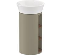 Duravit White Tulip, meuble sous-lavabo sur pied, largeur 350 x profondeur 410mm, avec compartiment ouvert, avec technologie tip-on, WT4239077H2, WT4239077H2, Colorazione: Corpo: grigio pietra lucido,