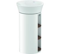 Duravit White Tulip, meuble sous-lavabo sur pied, largeur 350 x profondeur 410mm, avec compartiment ouvert, avec technologie tip-on, WT423907785, WT423907785, Colorazione: Corpo: Bianco lucido, Fronte