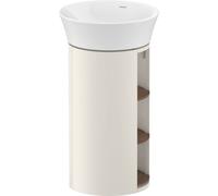 Duravit White Tulip, meuble sous-lavabo sur pied, largeur 350 x profondeur 410mm, avec compartiment ouvert, avec technologie tip-on, WT423907739, WT423907739, Colorazione: Corpo: bianco nordico satina