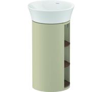 Duravit White Tulip, meuble sous-lavabo sur pied, largeur 350 x profondeur 410mm, avec compartiment ouvert, avec technologie tip-on, WT4239077H3, WT4239077H3, Colorazione: Corpo: Taupe high gloss, fro