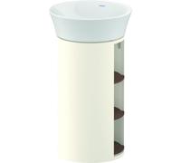 Duravit White Tulip, meuble sous-lavabo sur pied, largeur 350 x profondeur 410mm, avec compartiment ouvert, avec technologie tip-on, WT4239077H4, WT4239077H4, Colorazione: Corpo: bianco nordico lucido