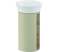 Duravit White Tulip, meuble sous-lavabo sur pied, largeur 350 x profondeur 410mm, avec compartiment ouvert, avec technologie tip-on, WT42390H5H3, WT42390H5H3, Colorazione: Corpo: taupe high gloss, fro