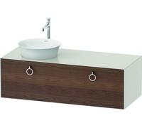 Duravit White Tulip, meuble sous-lavabo suspendu, largeur 1300 x profondeur 550mm, avec 1x coulissant, avec poignée, WT4982L7739, WT4982L7739, Colorazione: Corpo: bianco nordico satinato, frontale: no