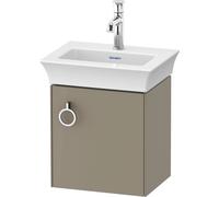 Duravit White Tulip, meuble sous-lavabo suspendu, largeur 384 x profondeur 298mm, avec 1x arrêt de porte à droite, avec poignée, WT4250RH2H2, WT4250RH2H2, Colorazione: Grigio pietra lucido