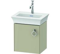 Duravit White Tulip, meuble sous-lavabo suspendu, largeur 384 x profondeur 298mm, avec 1x arrêt de porte à gauche, avec poignée, WT4250LH3H3, WT4250LH3H3, Colorazione: Taupe lucido