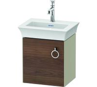 Duravit White Tulip, meuble sous-lavabo suspendu, largeur 384 x profondeur 298mm, avec 1x arrêt de porte à gauche, avec poignée, WT4250L77H3, WT4250L77H3, Colorazione: Corpo: Taupe high gloss, frontal