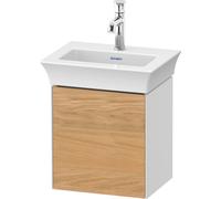 Duravit White Tulip, meuble sous-lavabo suspendu, largeur 384 x profondeur 298mm, avec 1x butée de porte à droite, avec technologie tip-on, WT4240RH585, WT4240RH585, Colorazione: Corpo: bianco lucido,