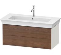 Duravit White Tulip, meuble sous-lavabo suspendu, largeur 984 x profondeur 458mm, avec 2 tiroirs, avec technologie tip-on, WT434207739, WT434207739, Colorazione: Corpo: bianco nordico satinato, fronta