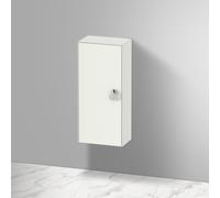 Mobiletto Duravit Tulip bianco a mezza altezza, larghezza 400 x profondità 240 mm, 1 battuta a sinistra con maniglia, WT1323L, Colorazione: Laccato bianco seta opaco