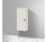 Mobiletto Duravit Tulip bianco a mezza altezza, larghezza 400 x profondità 240 mm, 1 battuta a sinistra con maniglia, WT1323L, Colorazione: Nordic White laccato opaco seta bianco nordico