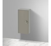 Mobiletto Duravit Tulip bianco a mezza altezza, larghezza 400 x profondità 240 mm, 1 battuta a sinistra con maniglia, WT1323L, Colorazione: Grigio pietra Vernice opaca Seta opaco
