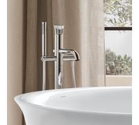 Duravit White Tulip rubinetto vasca a pavimento, miscelatore monocomando, WT5250000010, White Tulip cromo [Rubinetteria Bagno > Rubinetteria Vasca]