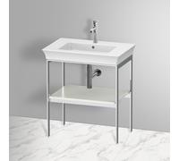 Duravit White Tulip struttura per lavabo, WT454003636, White Tulip bianco satinato opaco/cromo [Mobili da Bagno > Mobili Complementari]