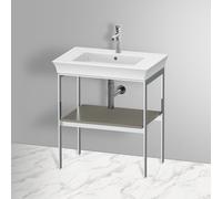 Duravit White Tulip struttura per lavabo, WT454009292, White Tulip grigio pietra satinato opaco/cromo [Mobili da Bagno > Mobili Complementari]