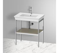 Duravit White Tulip struttura per mobile a vista, WT45400H2H2, White Tulip grigio pietra finitura a specchio/cromo [Mobili da Bagno > Mobili Complementari]