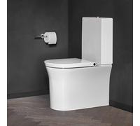 WC a colonna Tulip bianco per combinazione, senza bordo, scarico orizzontale, 650 mm, 219709, colorazione: Bianco