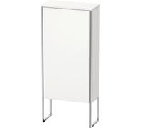 Duravit XSquare armoire demi-hauteur 50,0x23,6 cm, 1 porte, suspendue à gauche, 2 étagères en verre, XS1304L3636, XS1304L3636, Colorazione: Laccato bianco seta opaco