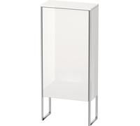 Duravit XSquare armoire demi-hauteur 50,0x23,6 cm, 1 porte, suspendue à gauche, 2 étagères en verre, XS1304L8585, XS1304L8585, Colorazione: Laccato lucido bianco